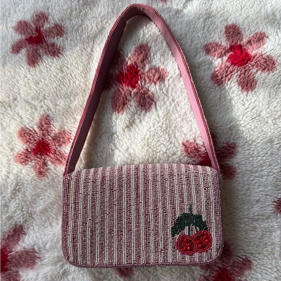 Cherry Beaded Women's Bag Anthropologie - Picture 2 of 6